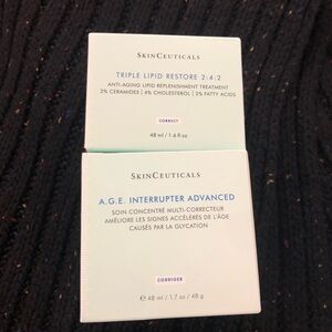 SkinCeuticals Mint Cream Dual Set - Triple Lipid Restore & A.G.E. Interrupter